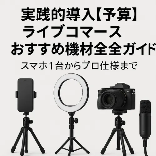 実践的導入【予算別】ライブコマースおすすめ機材完全ガイド｜スマホ1台からプロ仕様まで