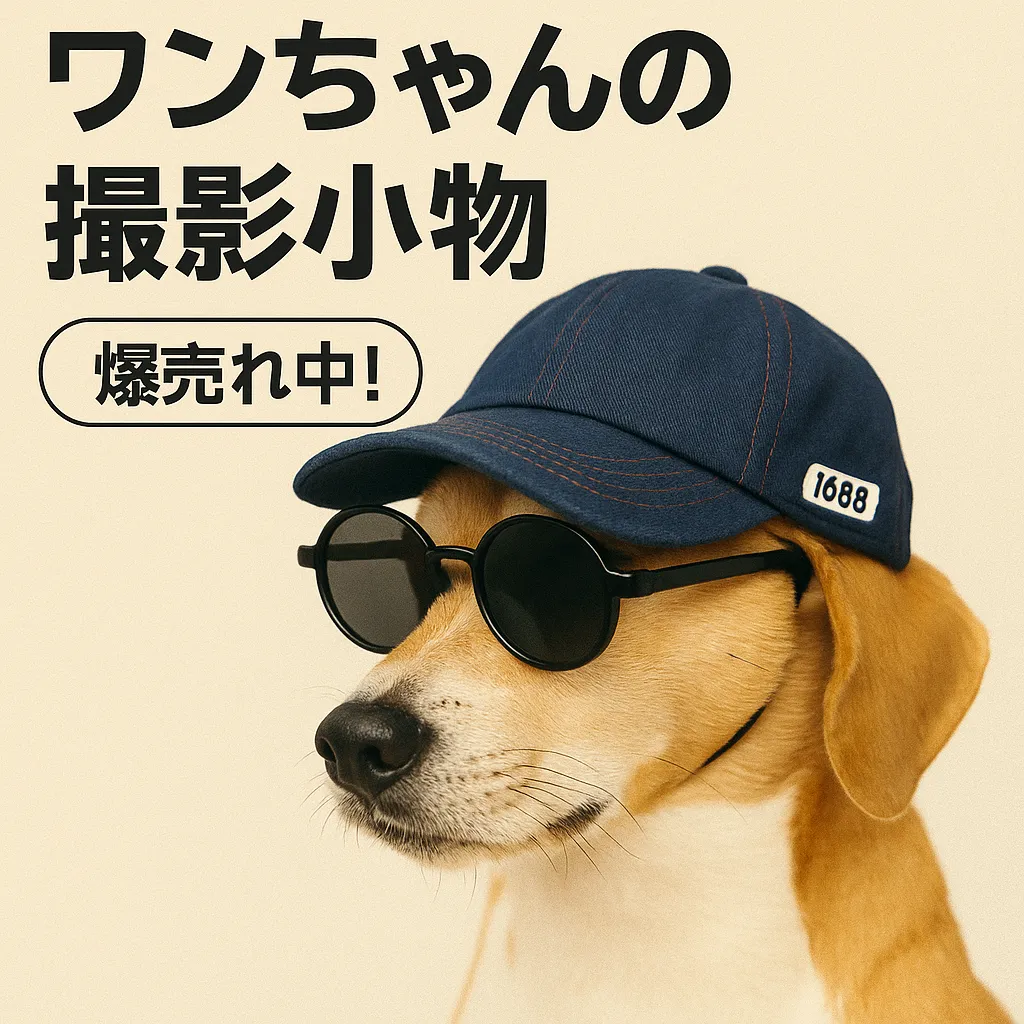 ペット用帽子＆サングラス
