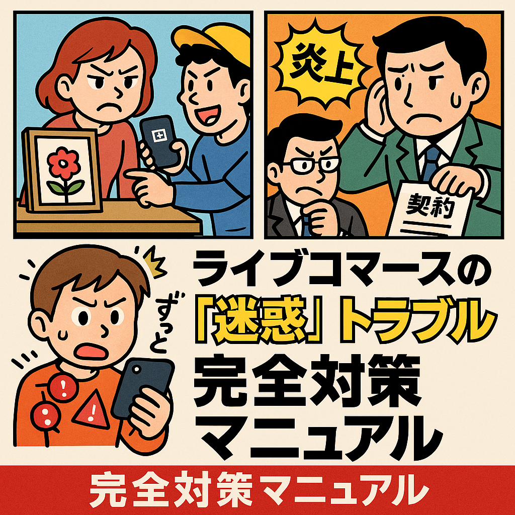 ライブコマースの「迷惑」「トラブル」完全対策マニュアル｜立場別の悩みを今すぐ解決