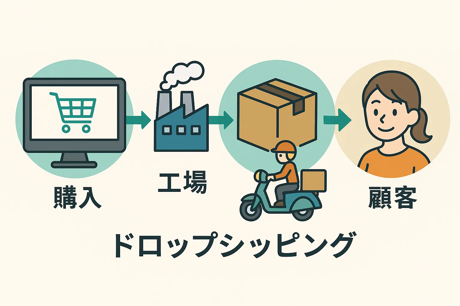 一件代発のビジネスフロー