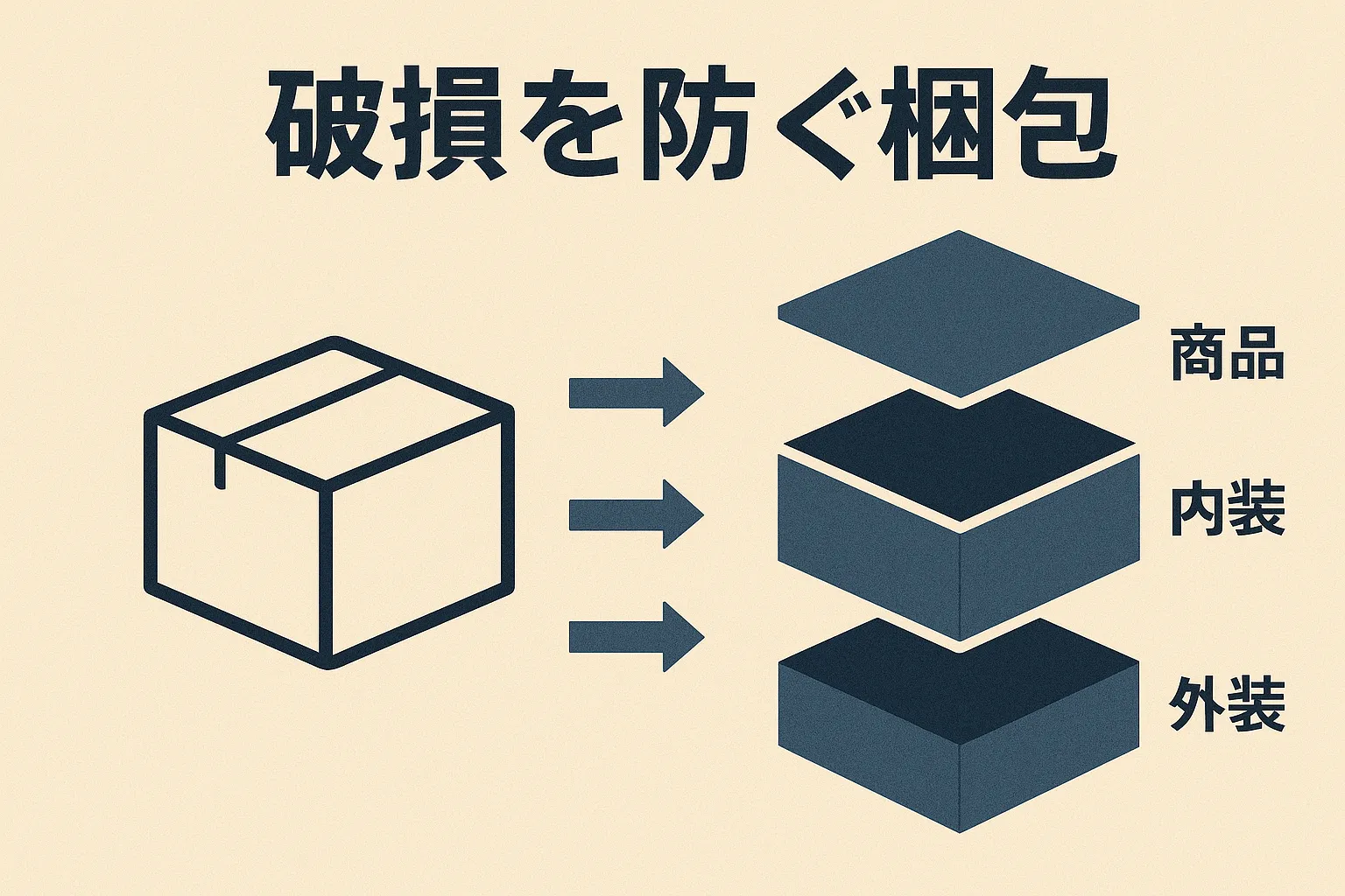KV：三層梱包とFBA準拠ラベル（1688Japanロゴ入り）