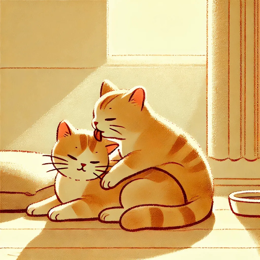 毛を逆立