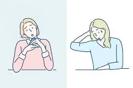 不安がる