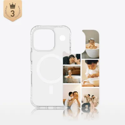 オリジナル背面カバー着脱式スマホケース｜MagSafe対応・カバー交換可能・5M落下保護・4.5レベル黄変防止