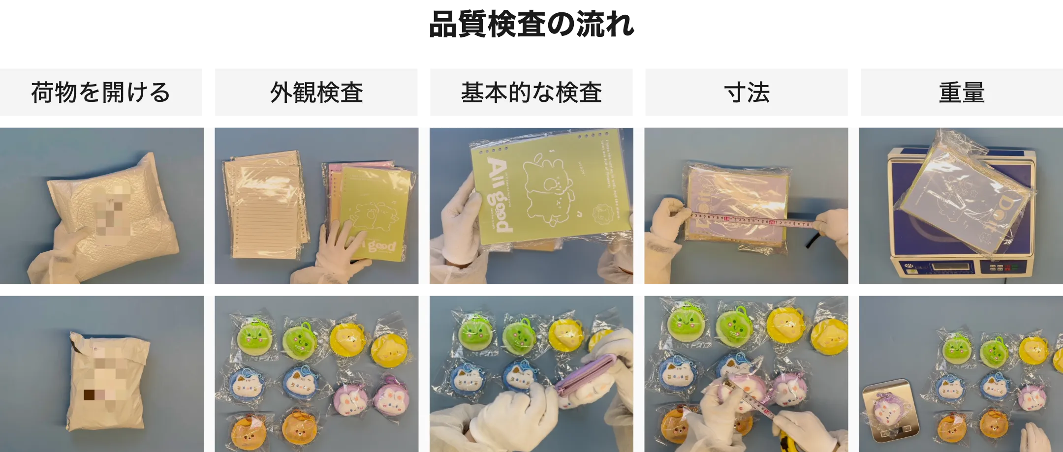 検品の流れ