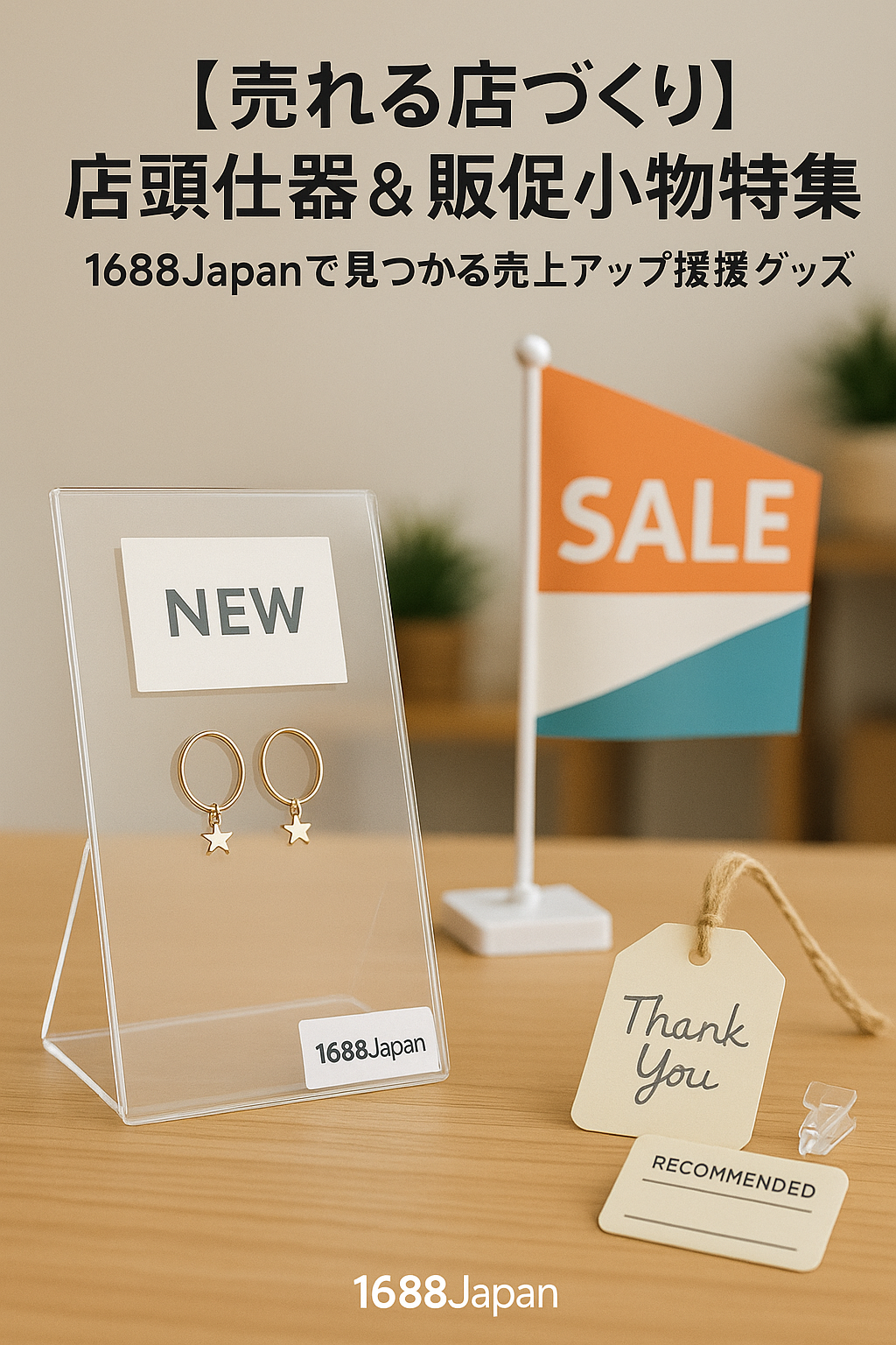 【販促什器・店頭タグ仕入れ特集】1688Japanで売場演出ツールをまとめて調達!