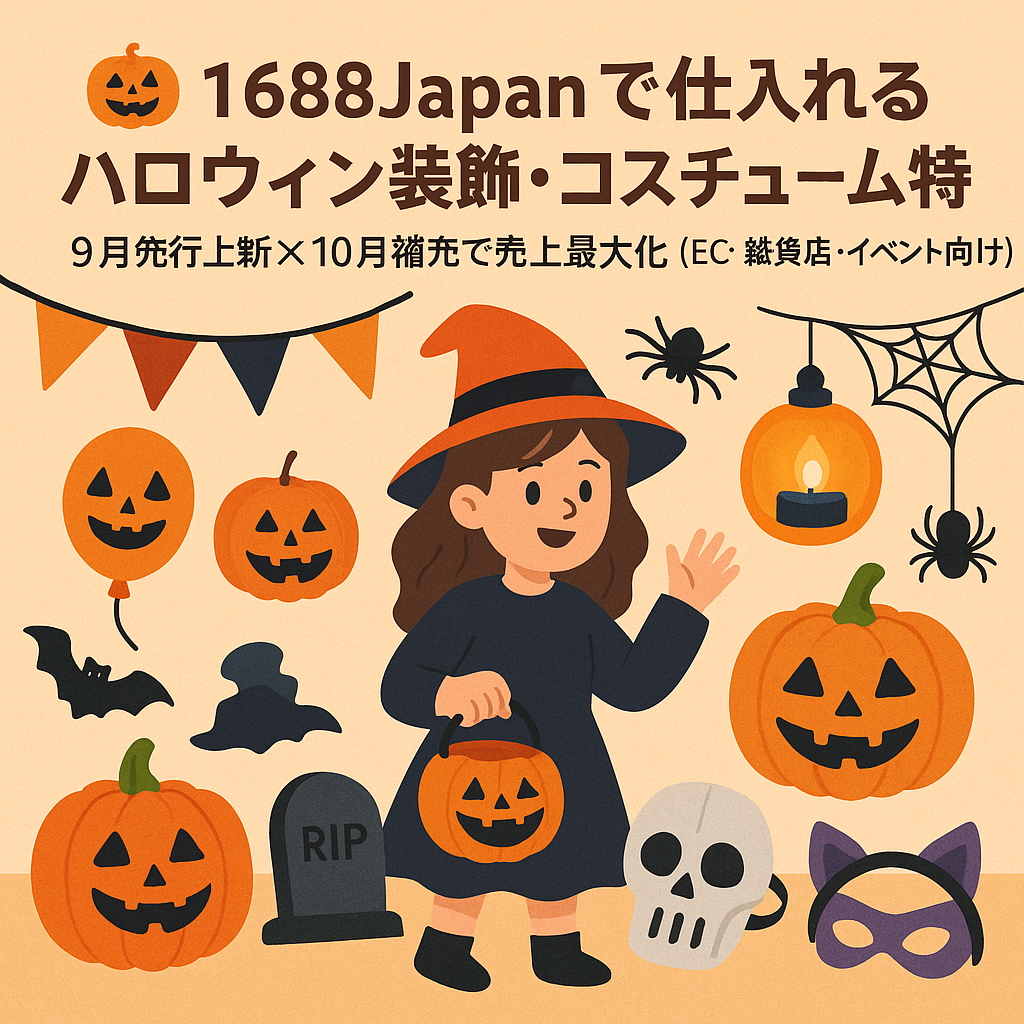 ハロウィン装飾・コスチュームの仕入れ戦略|先行上新と10月補充を成功させるコツ