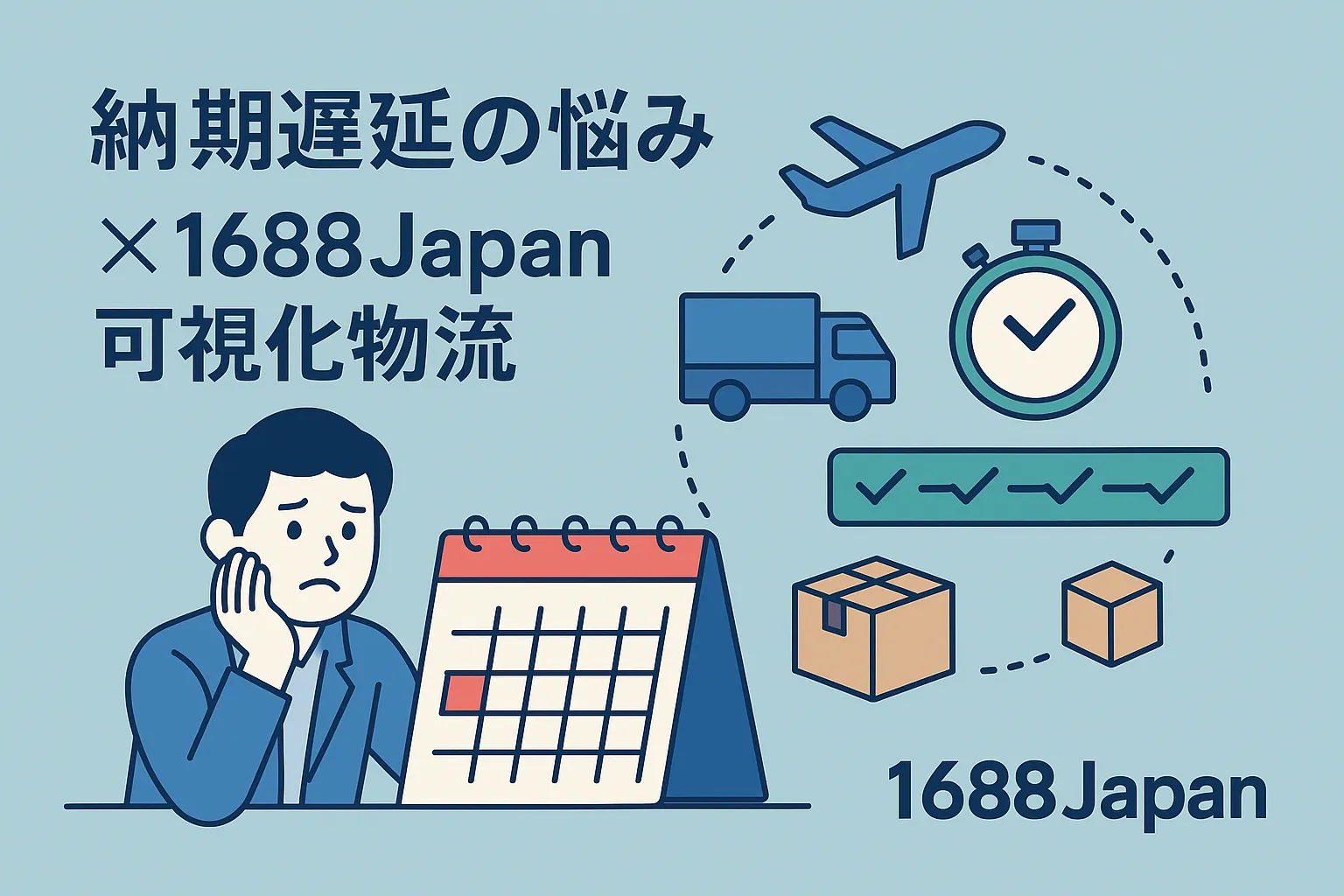 物流の可視化と納期短縮の仕組み（1688Japan）