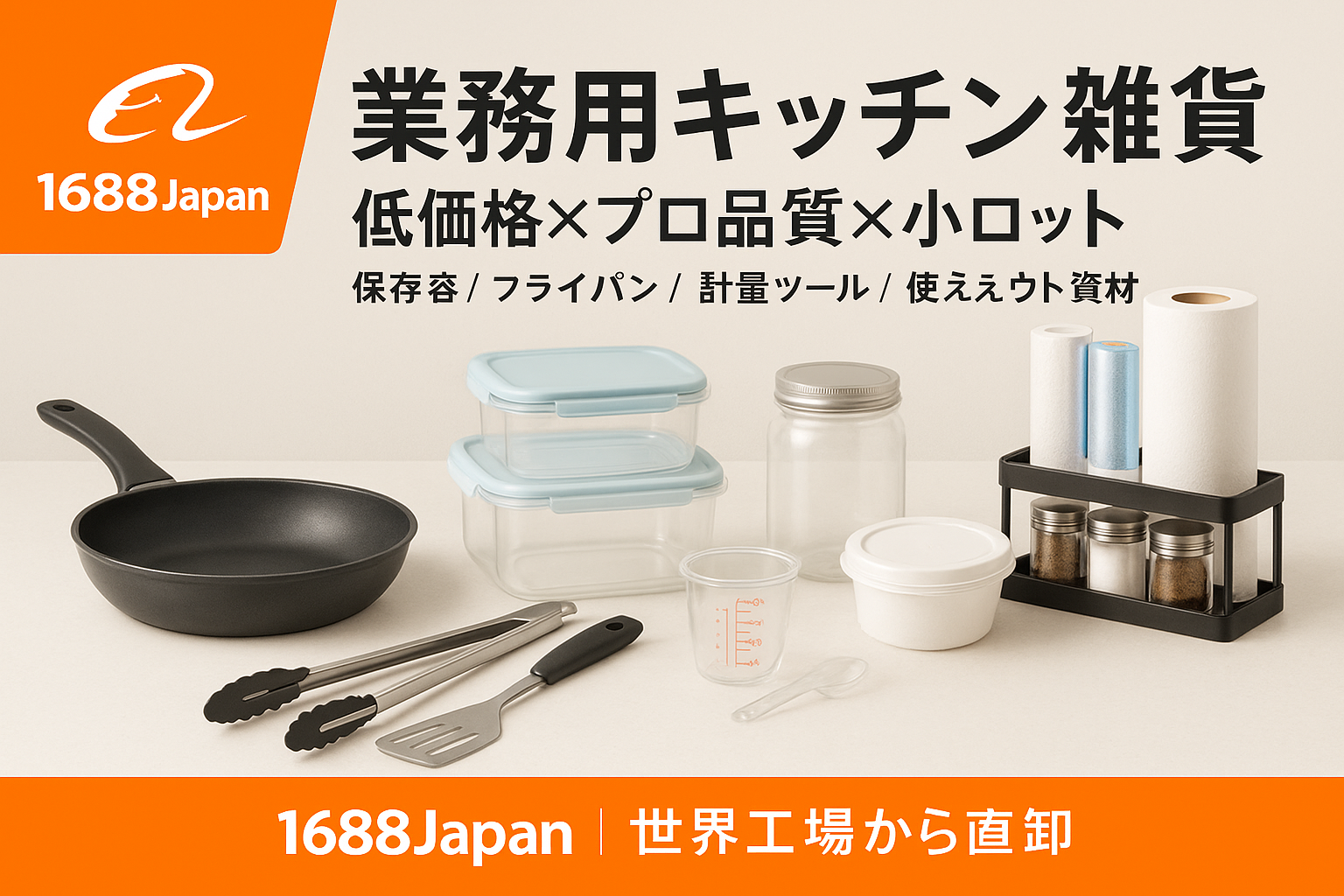 【業務用キッチン雑貨特集】“回る厨房”を作る｜仕様・安全・補充モデルと検索導線の実践