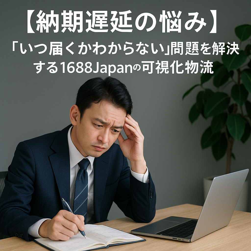 【納期遅延の悩み】「いつ届くか分からない」問題を解決する1688Japanの可視化物流