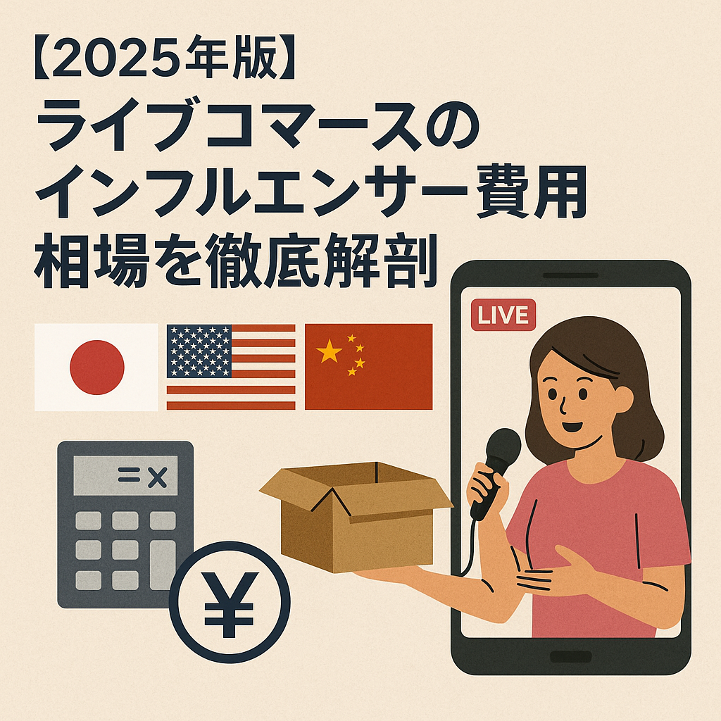 【2025年版】ライブコマースのインフルエンサー費用相場を徹底解剖|日米中3大市場の料金体系から依頼方法、成功戦略まで