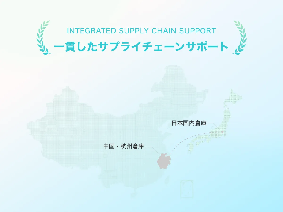 一貫したサプライチェーンサポート