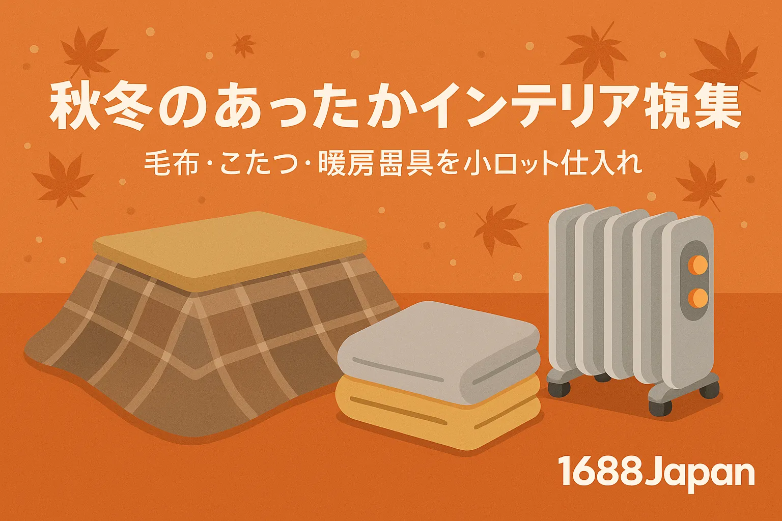 暖房器具と冬用インテリア（1688Japan背景・暖房器具・冬物家具）